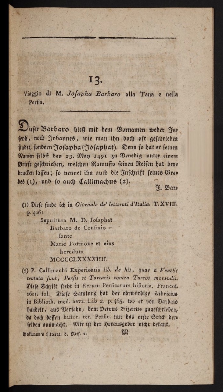 Beckmann: Reisebeschreibungen 1807, p. 165