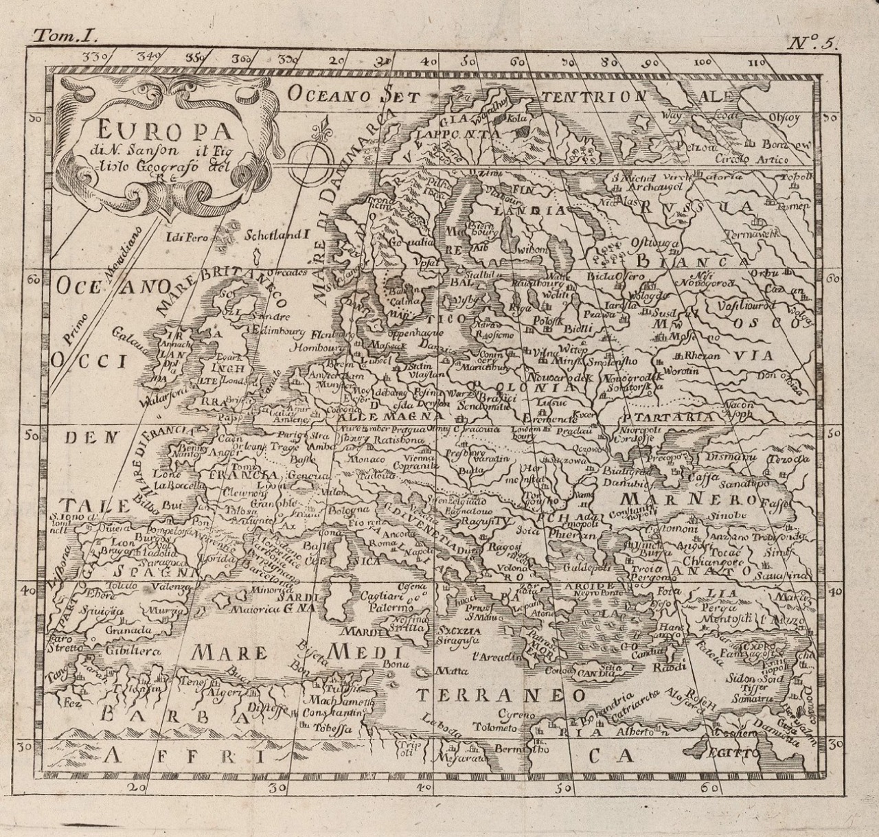 Echard: Carte Geografiche 1771, "Europa"