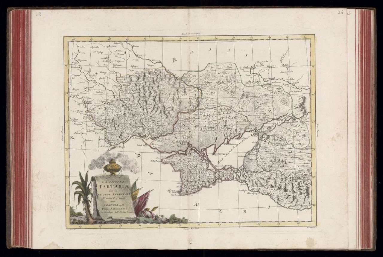 Zatta: Atlante Novissimo 1782, "La Piccola Tartaria"