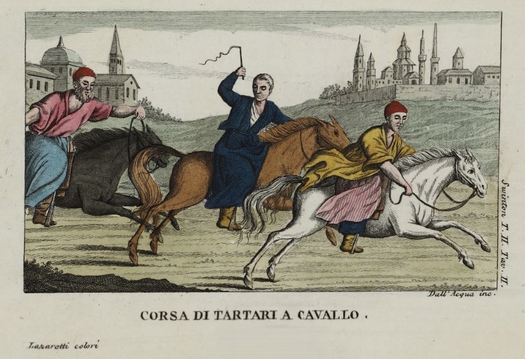 Swinton: Viaggio 1816, "Corsa di Tartari a Cavallo"