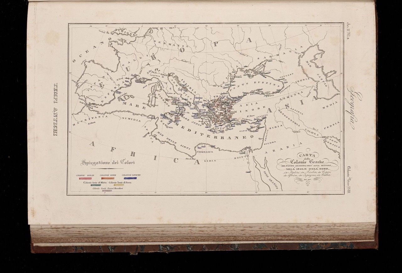 Marmocchi: Geografia-storica 1845, "Colonie Greche"