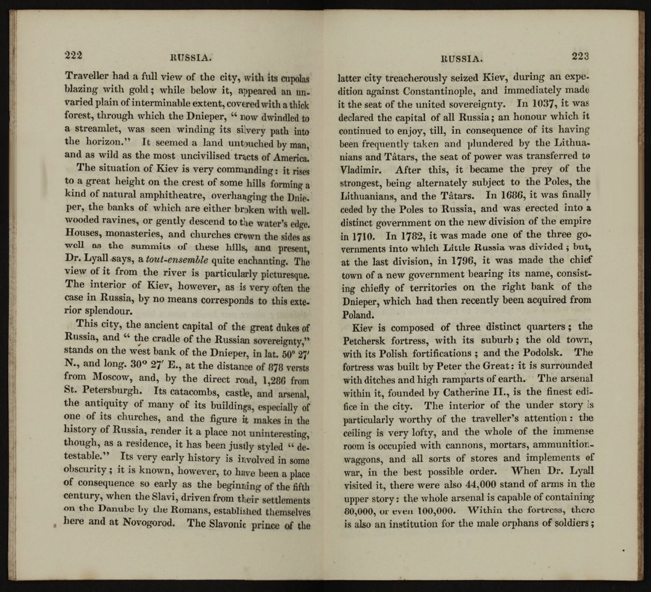Conder: Traveler 1830, pp. 222–223
