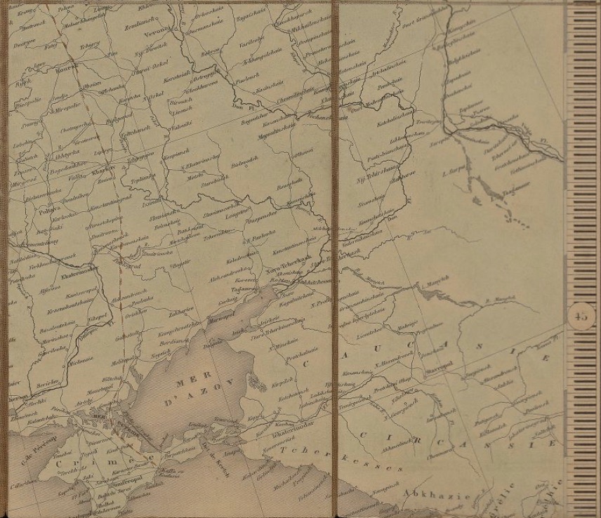 Desbuissons: Carte 1862, "Europe" (detail)