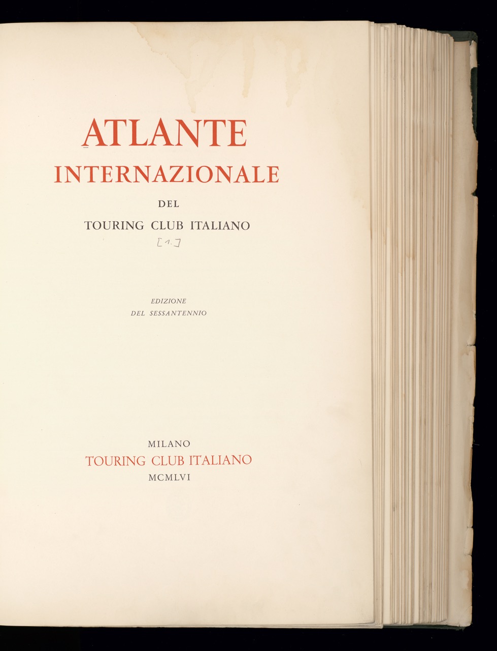 Bertarelli: Atlante 1956, Frontispiece
