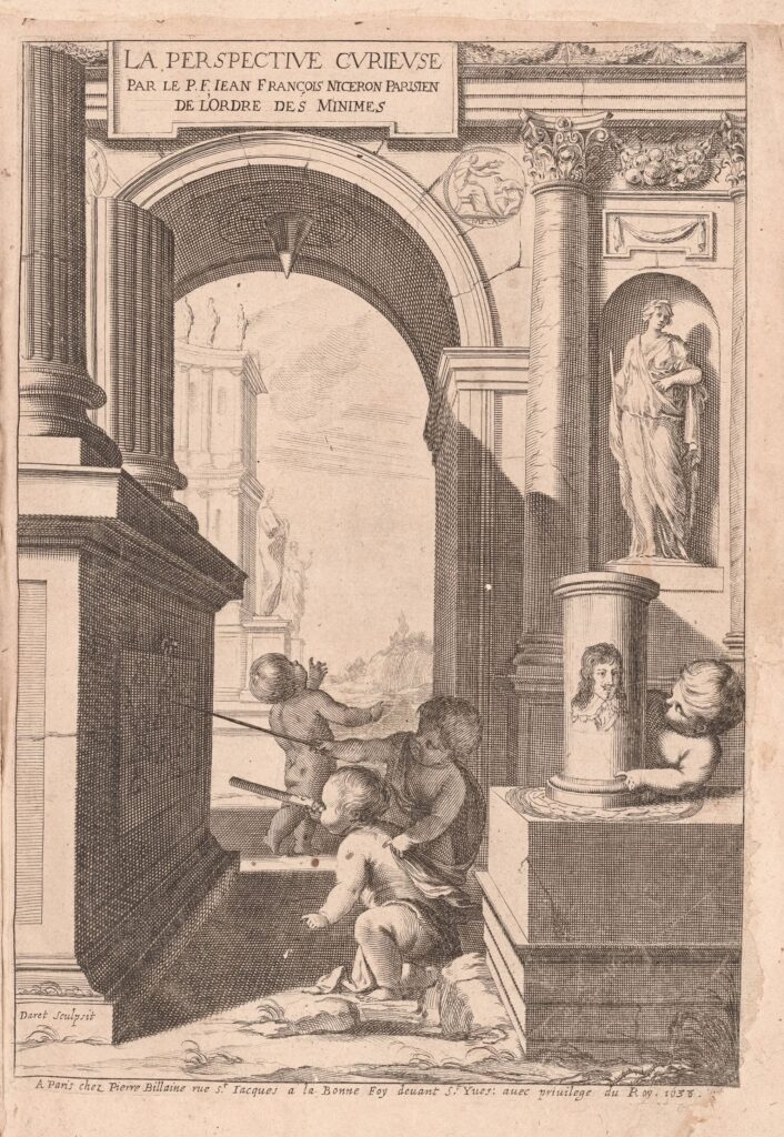 Niceron, Perspective Curieuse, 1636, frontispiece