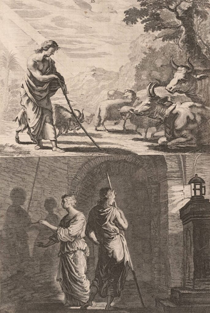Sandrart , L’ academia todesca, 1675, plate between p. 2 and 3.