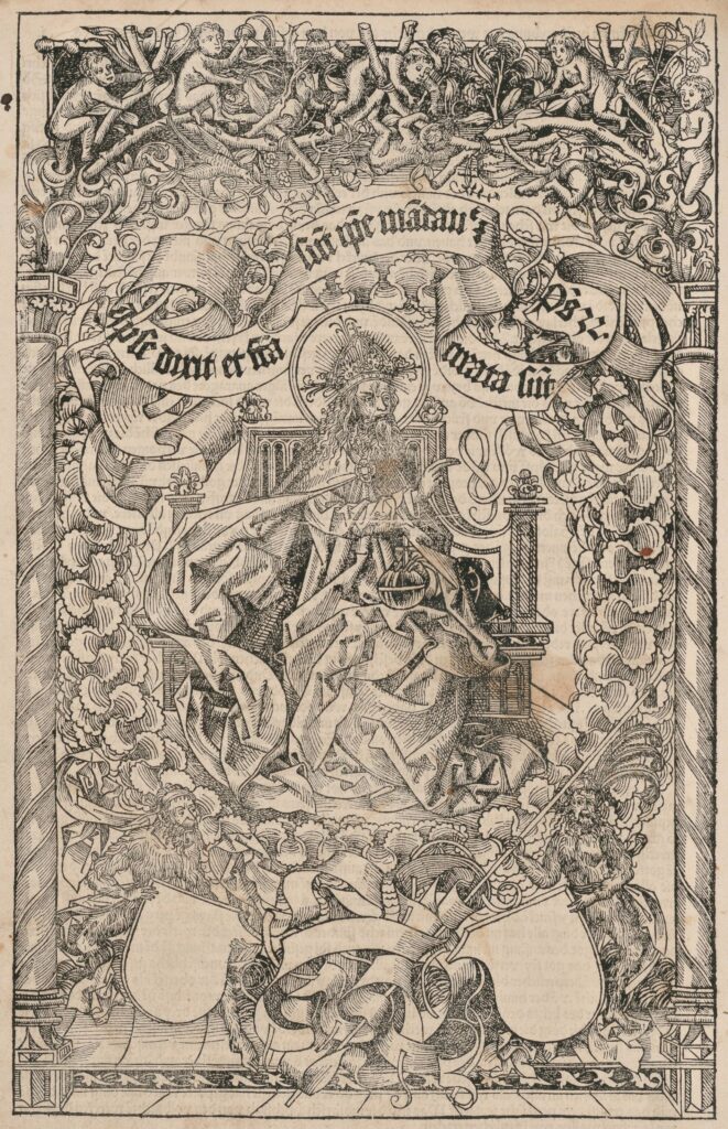 Schedel, Das Buch der Chronicken, 1493, fol. 1v.