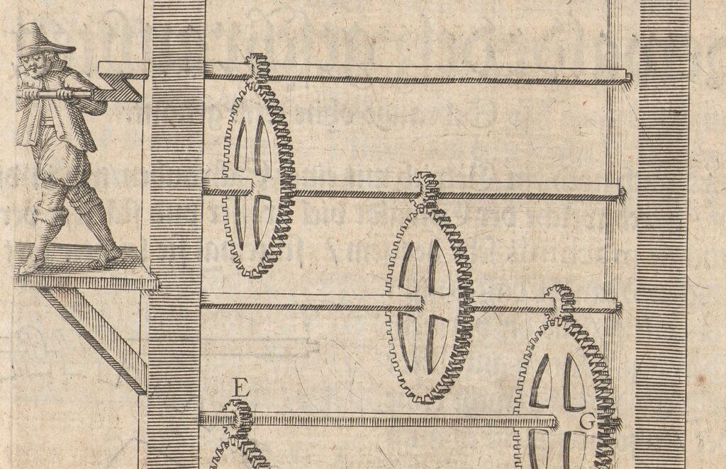 De Caus, Von Gewaltsamen bewegungen, 1615, plate 8. (detail)